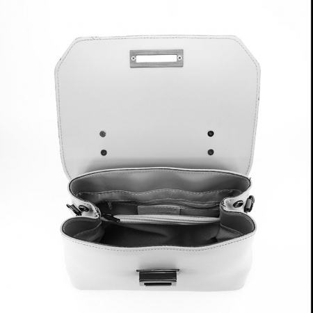 Geanta de dama din piele naturala gri B-8972 123 [7]