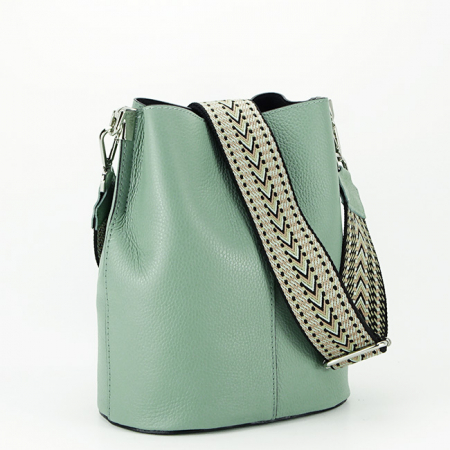 Femei - Geanta din piele naturala Made in Italy B-8951 122 Verde menta