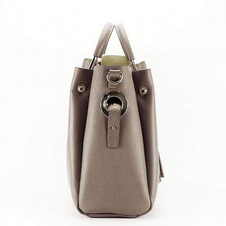 Geanta maro deschis din piele naturala B-8993 122 [3]