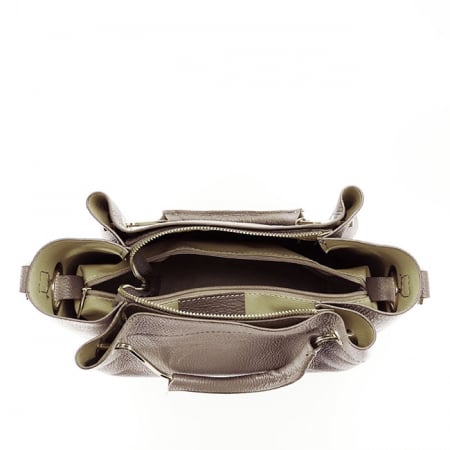 Geanta maro deschis din piele naturala B-8993 122 [7]