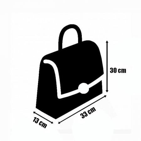 Geanta maro deschis din piele naturala B-8993 122 [8]