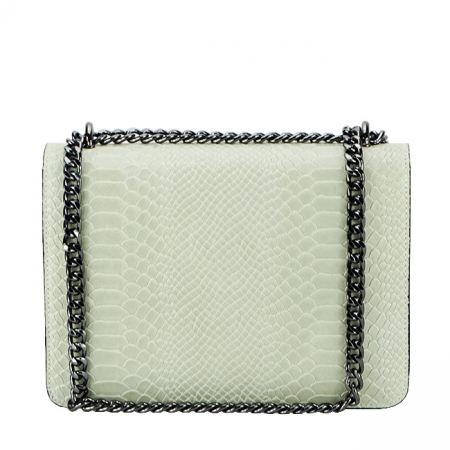 Geanta din piele naturala B-1524 123 gri deschis [3]
