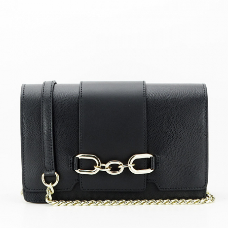 Clutch - Geanta dama din piele naturala B-1589 123 Negru