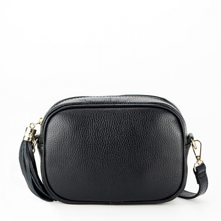 Femei - Geanta mica neagra din piele naturala B-8957 122