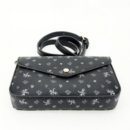 Geanta dama David Jones cu logo B-CM6120A 14 Negru [5]