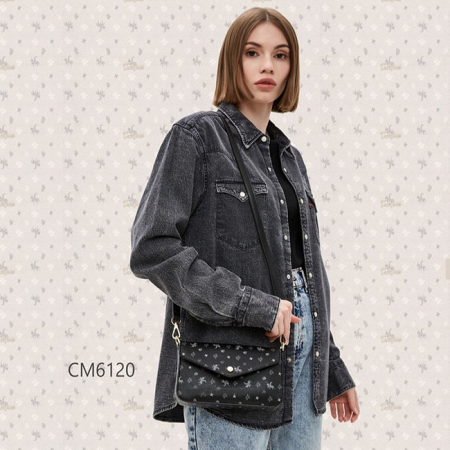 Geanta dama David Jones cu logo B-CM6120A 14 Negru [2]