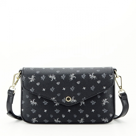 Geanta dama David Jones cu logo B-CM6120A 14 Negru [1]