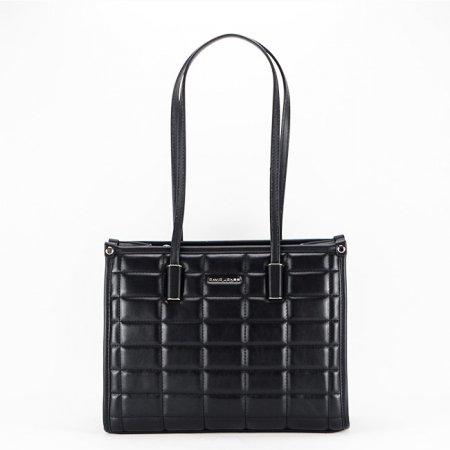 Posete - Geanta David Jones cu imprimeu B-6842-5 11 neagra