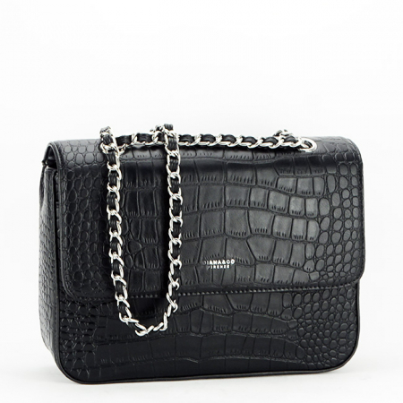 Geanta neagra cu imprimeu B-DTL3125-3 16 [1]