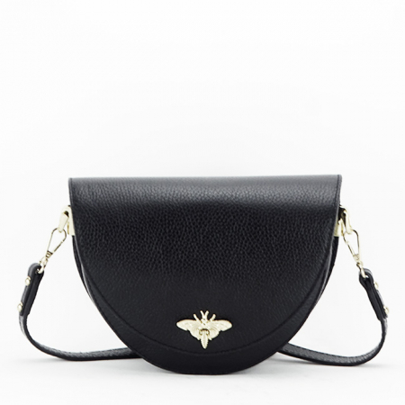 Femei - Geanta din piele naturala de talie mica B-1517 123 Negru