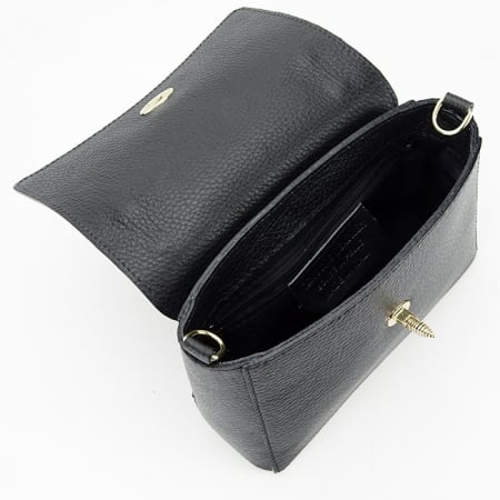 Geanta dama din piele naturala B-1523 120 Negru [7]