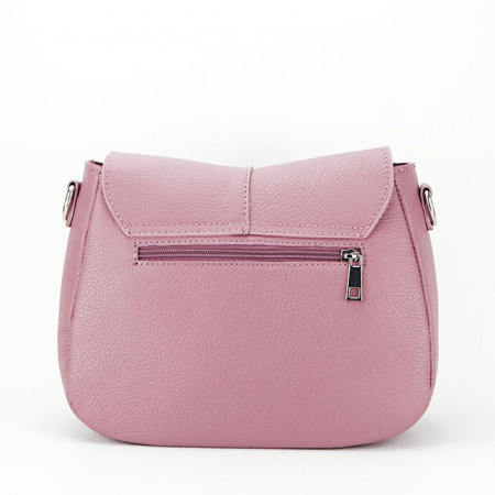 Geanta dama din piele naturala B-8960 123 Roz plamaniu [4]