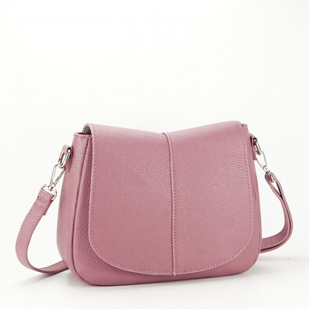 Geanta dama din piele naturala B-8960 123 Roz plamaniu [1]