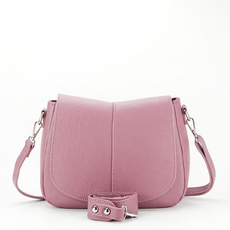 Genti si posete - Geanta dama din piele naturala B-8960 123 Roz plamaniu