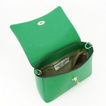 Geanta dama din piele naturala B-1523 120 Verde [7]