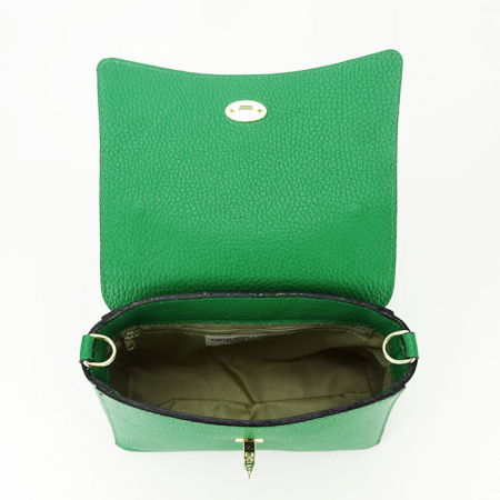 Geanta dama din piele naturala B-1523 120 Verde [6]