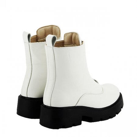 Ghete albe cu fermoar in fata K89 111 [4]