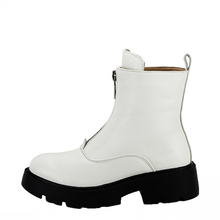 Ghete albe cu fermoar in fata K89 111 [1]