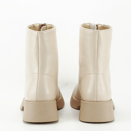 Ghete bej cu fermoar in fata 7781A 114 [4]