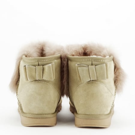 Ghete bej din piele naturala B-5839 117 [5]