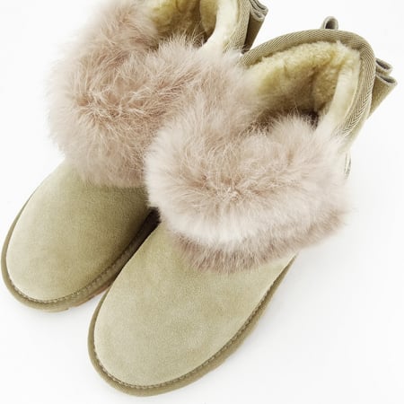 Ghete bej din piele naturala B-5839 117 [7]