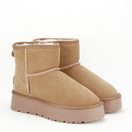 Ghete bej din piele naturala JB1925 117 [6]