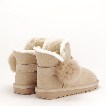 Ghete bej din piele naturala B-W8006 19 [5]