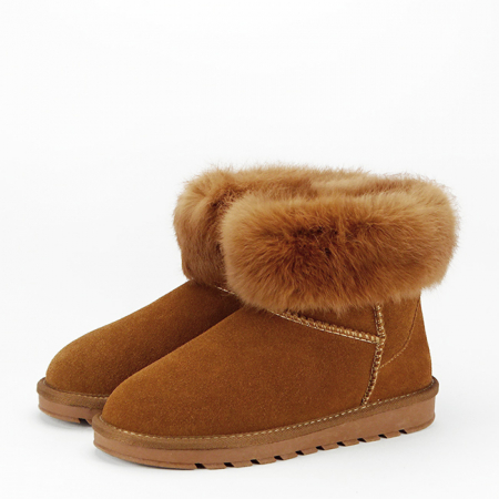 Ghete - Ghete camel din piele naturala B-5868 112