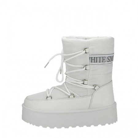 Cizme si botine - Ghete de zapada albe 7530 112