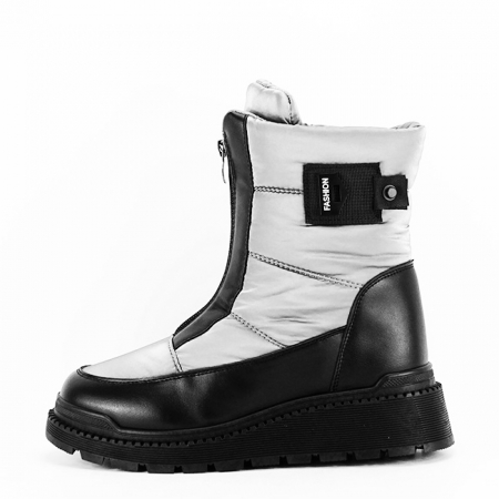 Cizme si botine - Ghete de zapada argintii 21-Q82 113