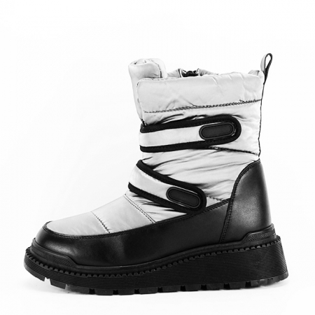 Cizme si botine - Ghete de zapada argintii 21-Q83 112