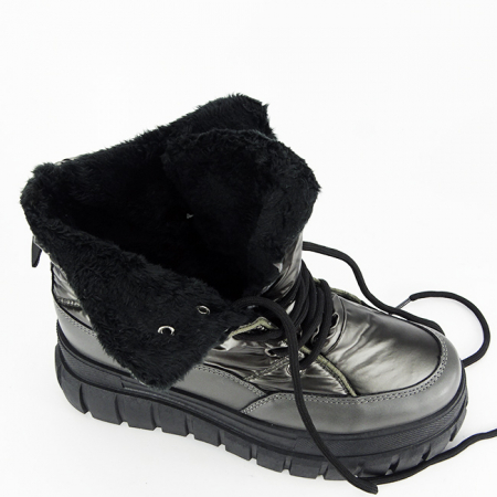 Ghete de zapada impermeabile argintiu inchis DKB8366 113 [7]