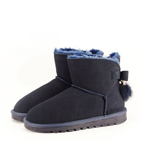 Ghete din piele naturala albastru inchis B-W8007 110 [1]