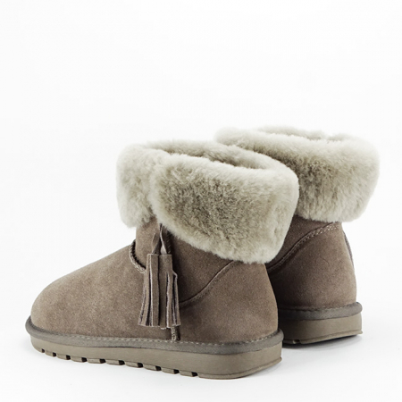 Ghete din piele naturala maro B-W8010 [2]