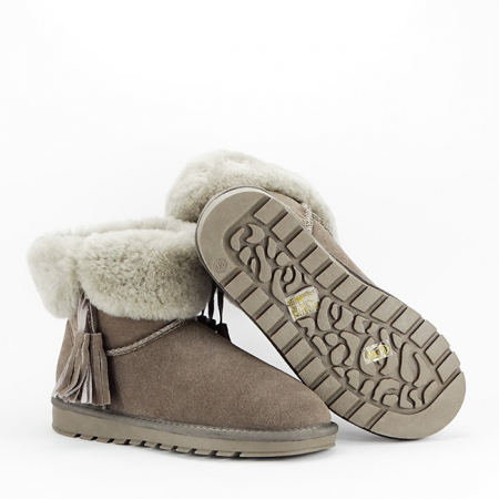 Ghete din piele naturala maro B-W8010 [5]