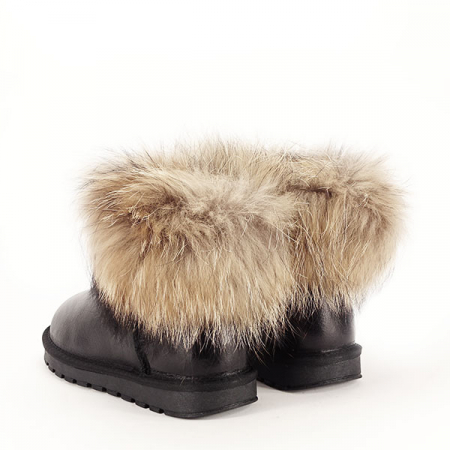 Ghete din piele naturala negre B-W5820-1 19 [5]
