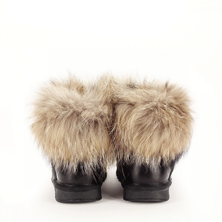 Ghete din piele naturala negre B-W5820-1 19 [7]