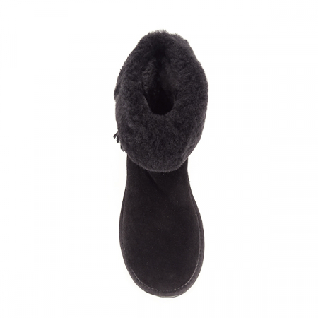 Ghete din piele naturala negre B-W8010 117 [6]