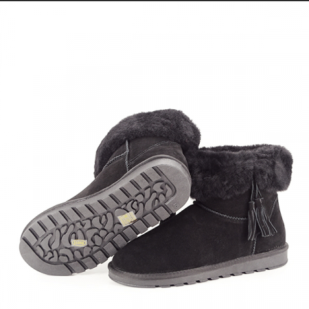 Ghete din piele naturala negre B-W8010 117 [7]