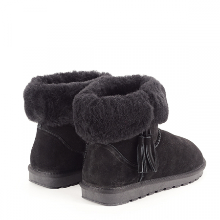 Ghete din piele naturala negre B-W8010 117 [5]