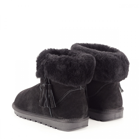 Ghete din piele naturala negre B-W8010 117 [3]