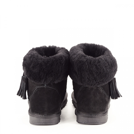 Ghete din piele naturala negre B-W8010 117 [4]