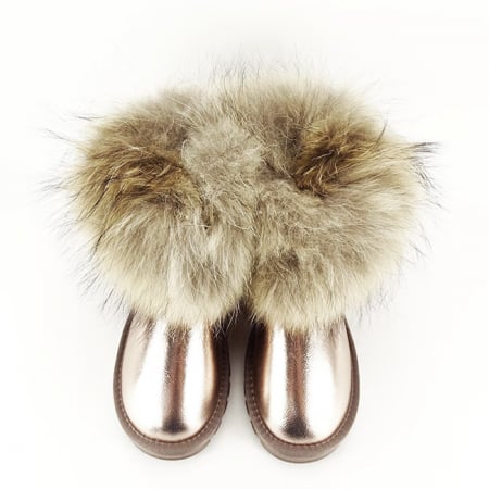 Ghete din piele naturala sampanie B-W5820-1 19 [6]