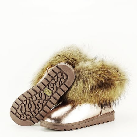 Ghete din piele naturala sampanie B-W5820-1 19 [7]