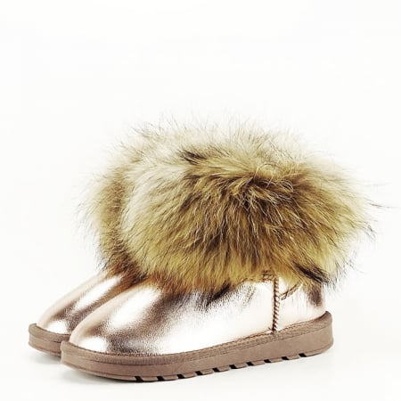 Ghete din piele naturala sampanie B-W5820-1 19 [1]