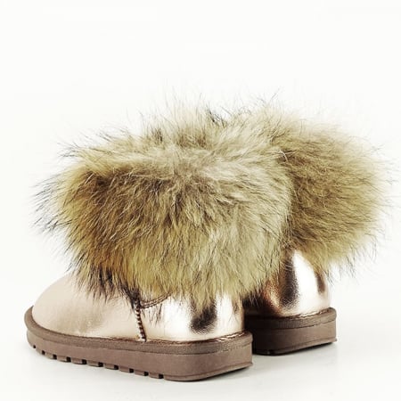 Ghete din piele naturala sampanie B-W5820-1 19 [2]