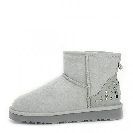 Ghete gri din piele naturala B-L7876 116 [1]