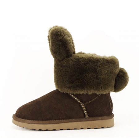 Ghete kaki copii din piele naturala B-L7599 132 [2]