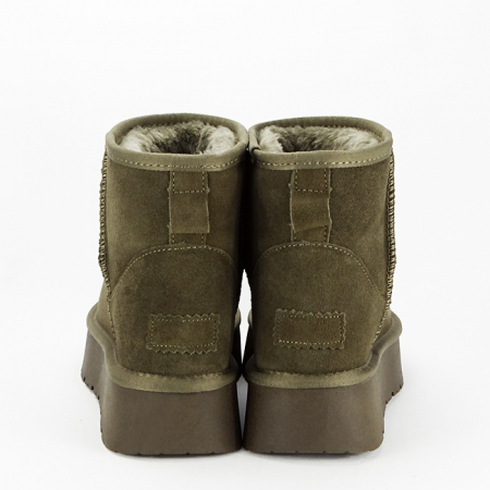 Ghete din piele naturala kaki B-JB1925 117 [4]