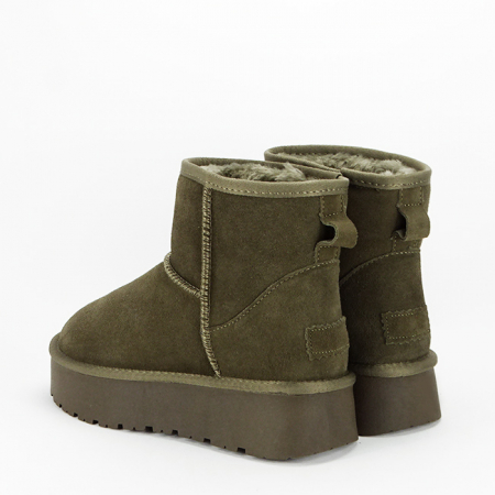 Ghete din piele naturala kaki B-JB1925 117 [3]